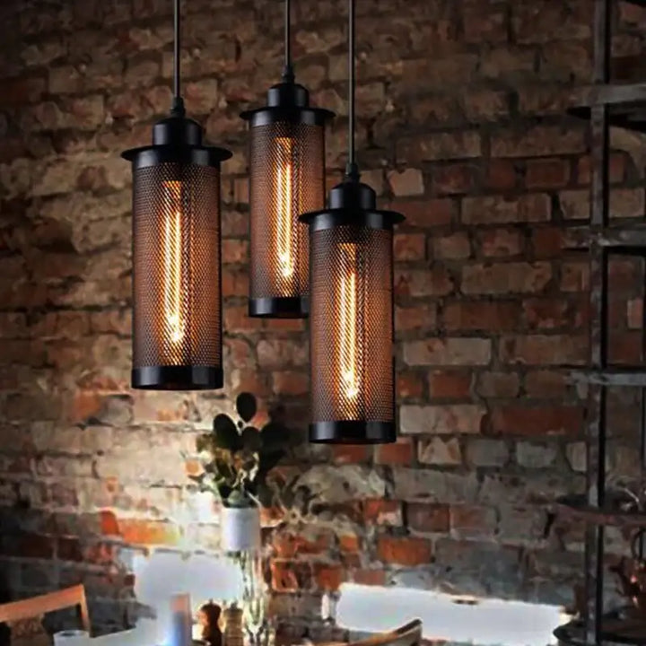 Suspension luminaire au style industriel design vintage