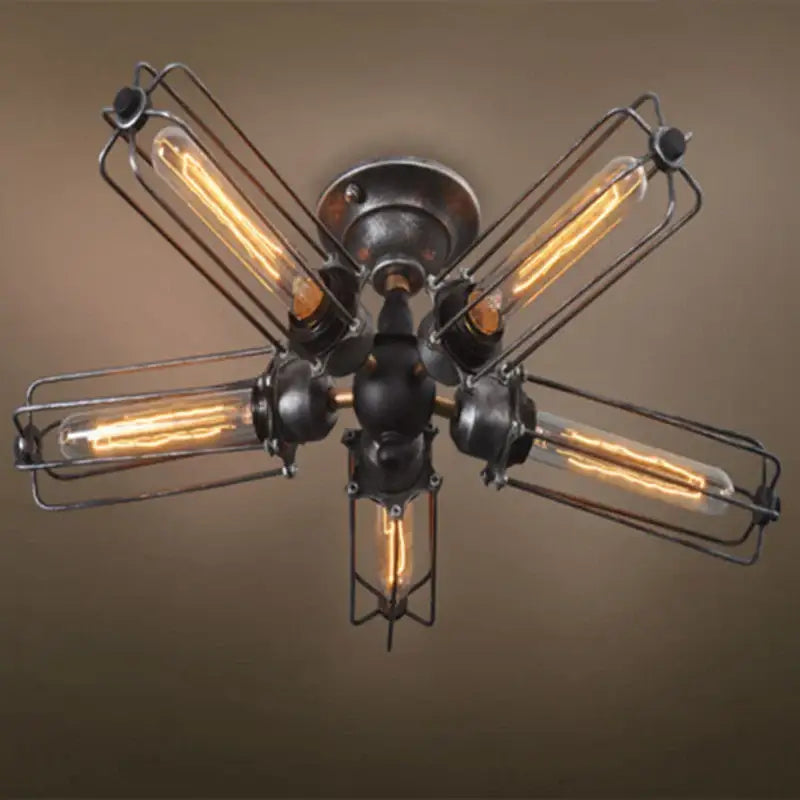Suspension luminaire au style industriel design vintage verre