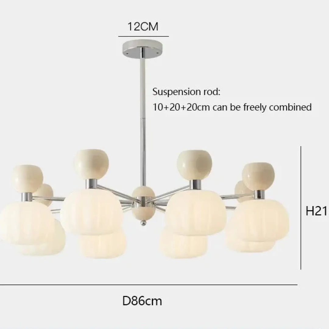 Suspension têtes moderne vert design écologique élan