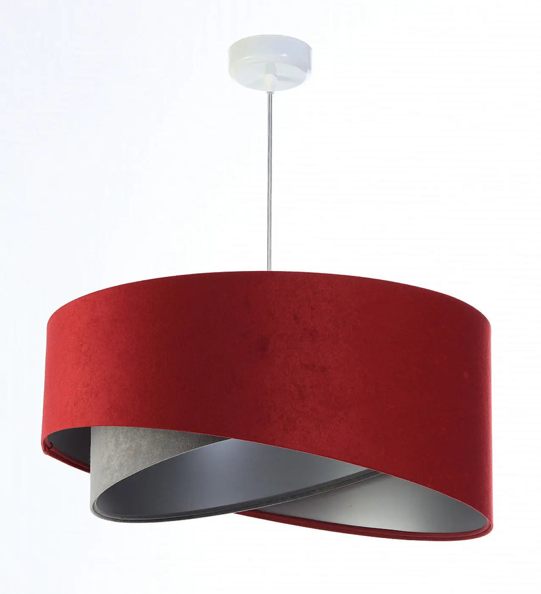 Suspension Luminaire | GALAXY VELOUR 50 cm (Bordeaux/Gris/Argent)