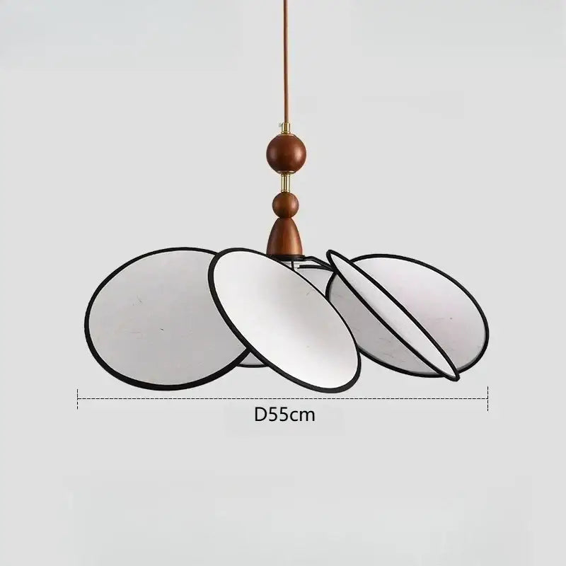 Suspension luminaire en tissu design scandinave au style épuré