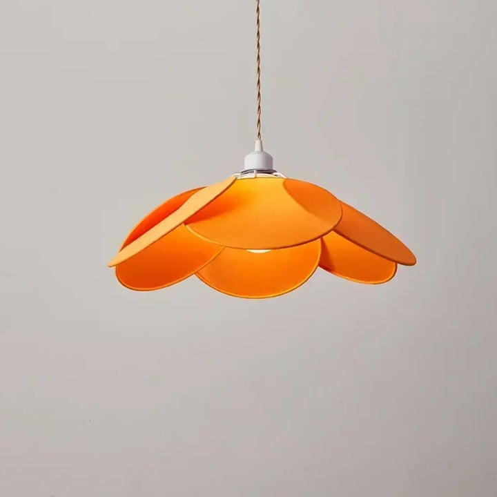 Suspension luminaire en tissu fleur style moderne raffiné