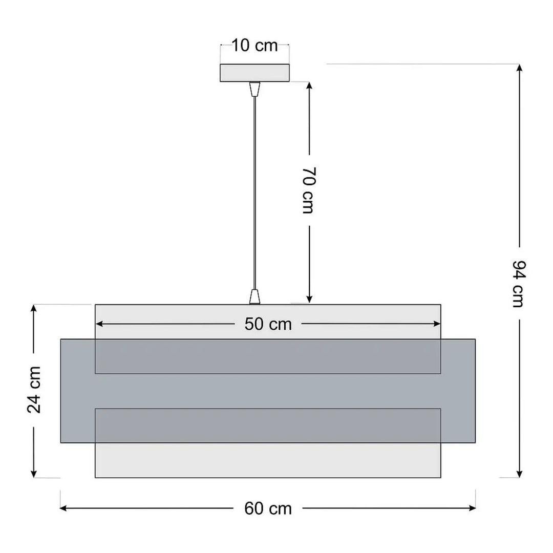 Suspension Luminaire | DOBLO CLASSIC (Graphite/Argent)