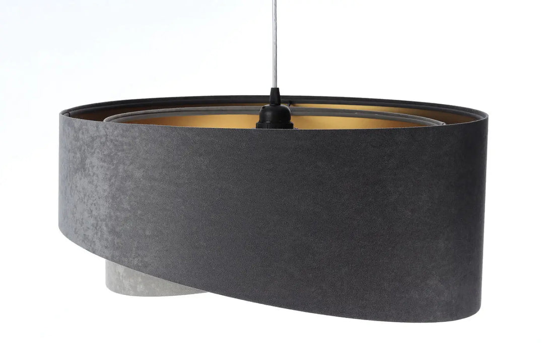 Suspension Luminaire | GALAXY VELOUR 50 cm Gris (Graphite/Gris/Doré)