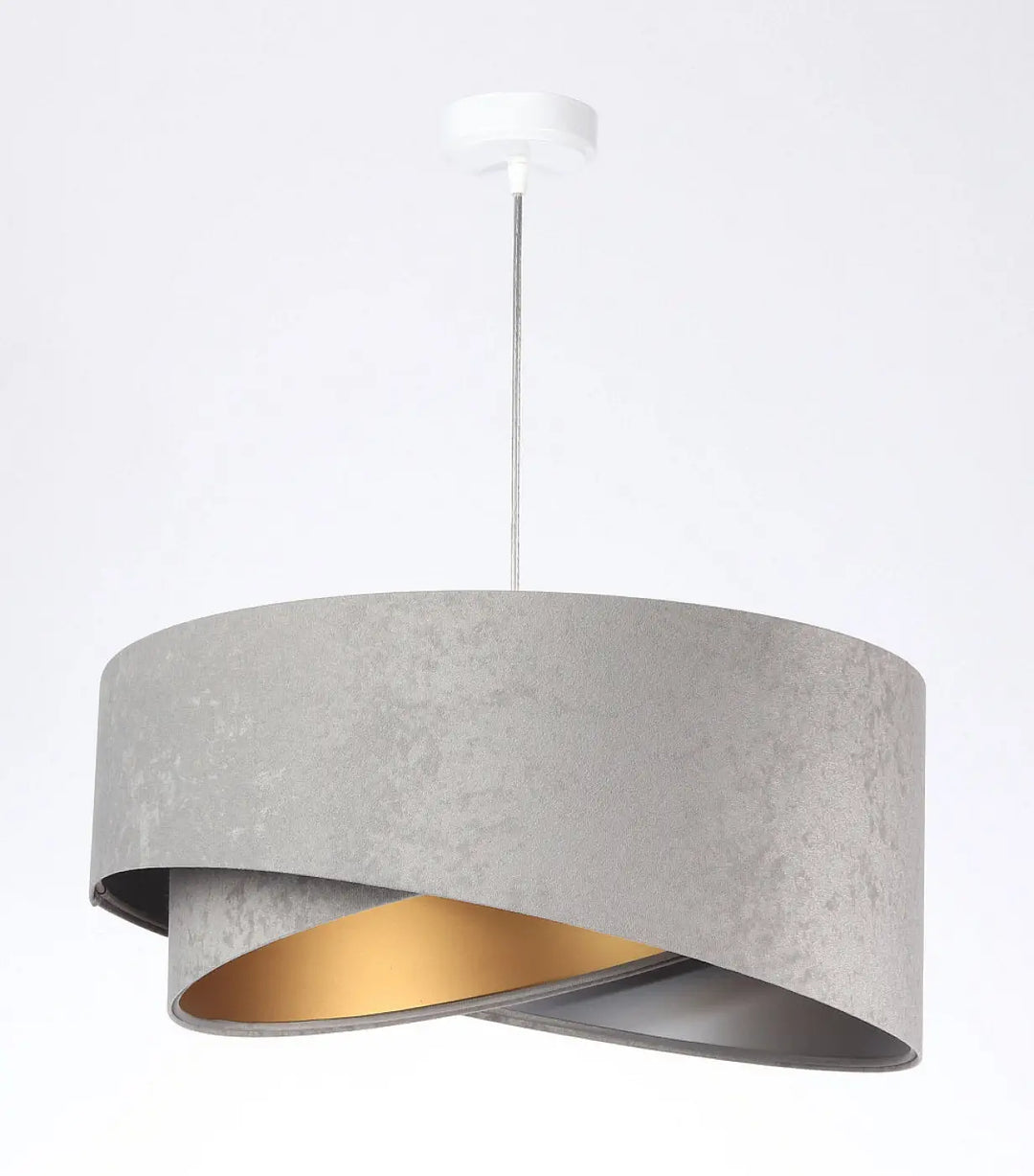 Suspension Luminaire | GALAXY VELOUR 50 cm Gris (Gris/Argent/Doré)