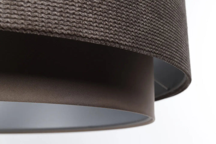 Suspension Luminaire | DOBLO CLASSIC (Marron Café/Argent)