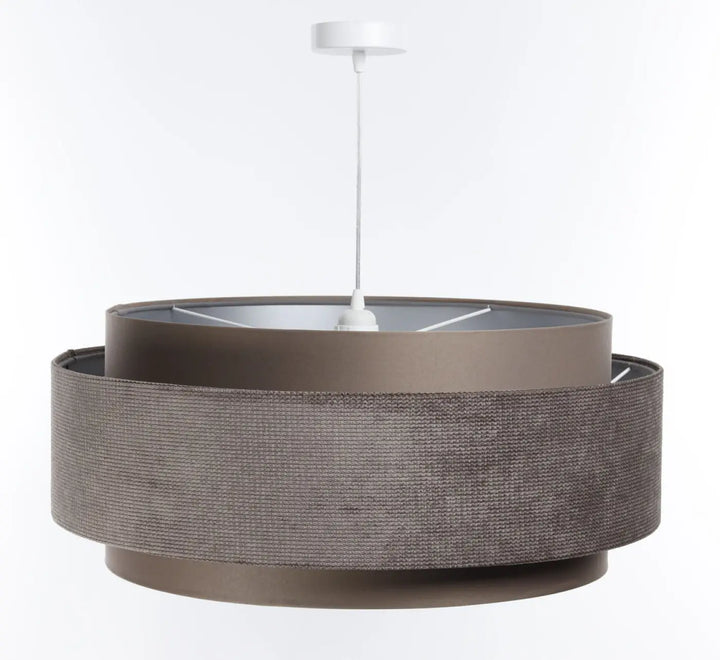 Suspension Luminaire | DOBLO CLASSIC (Marron Café/Argent)