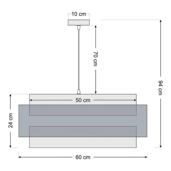 Suspension Luminaire | DOBLO CLASSIC (Rose/Blanc)