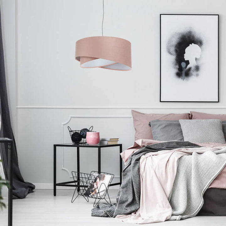 Suspension Luminaire (Vieux Rose/Gris Clair)