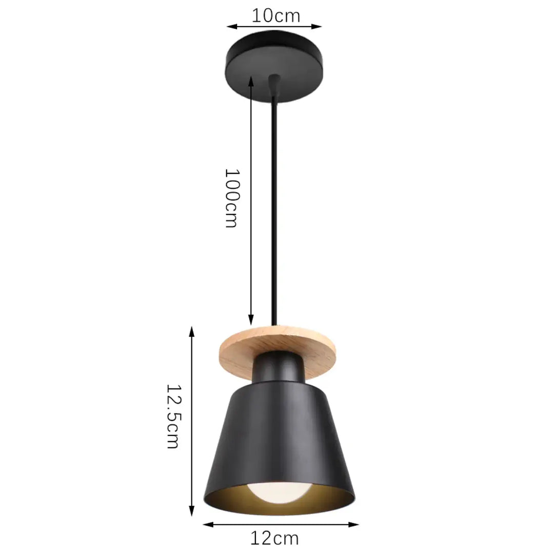 Suspension luminaire à trois éclairages style nordique