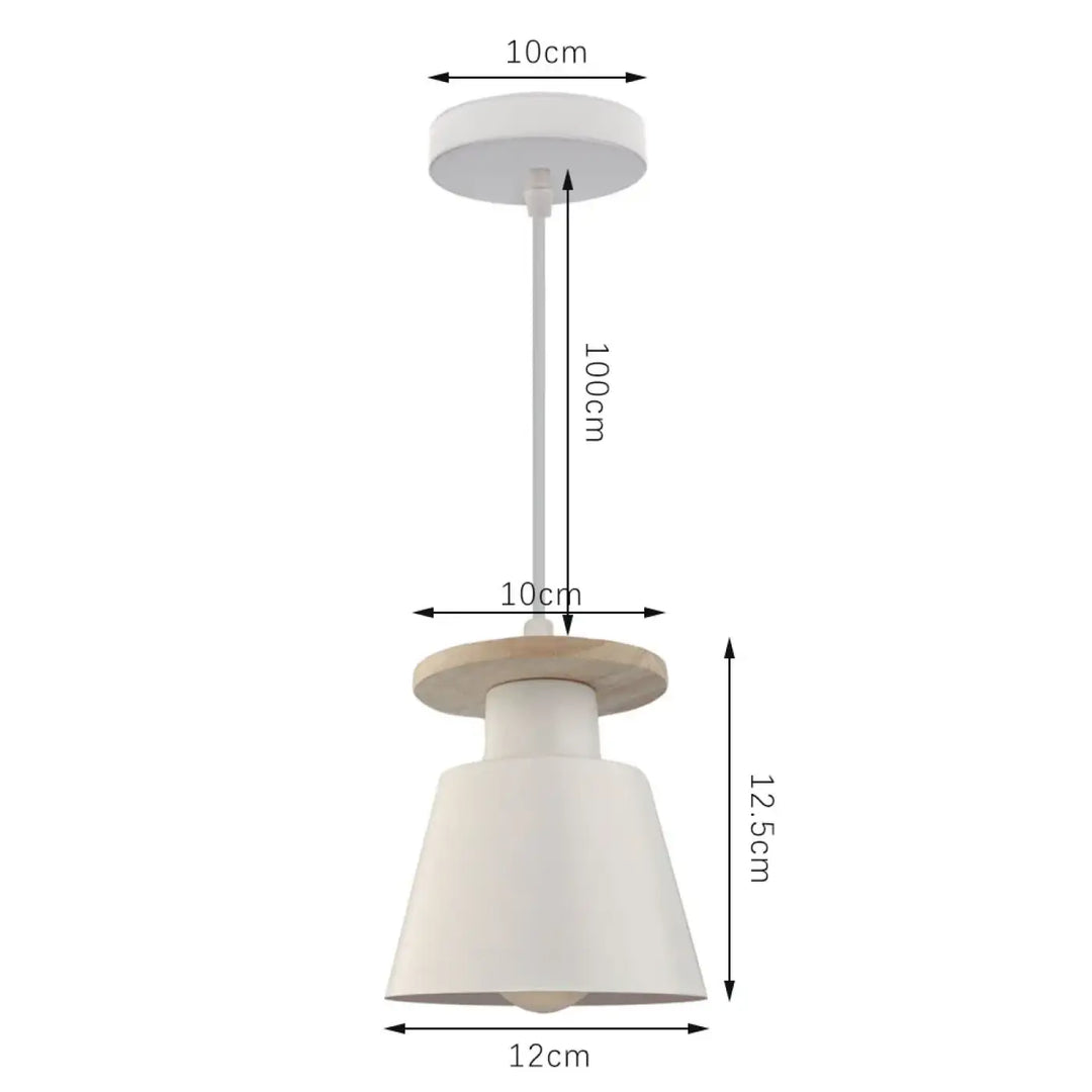 Suspension luminaire à trois éclairages style nordique