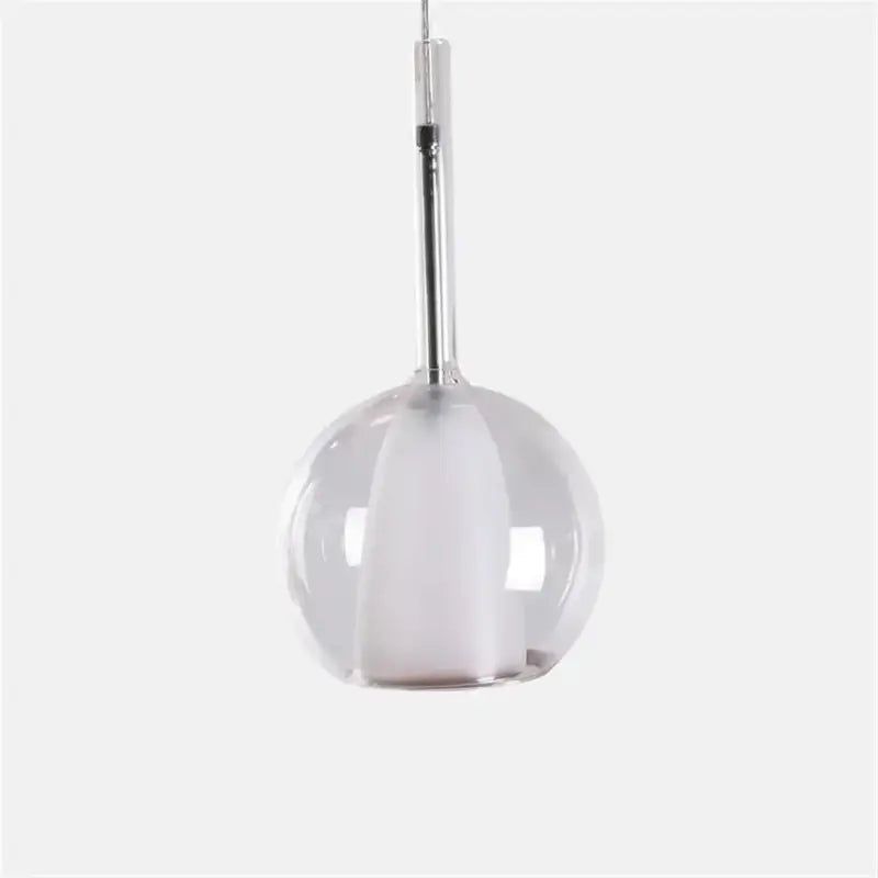Suspension luminaire en verre ambré style moderne design