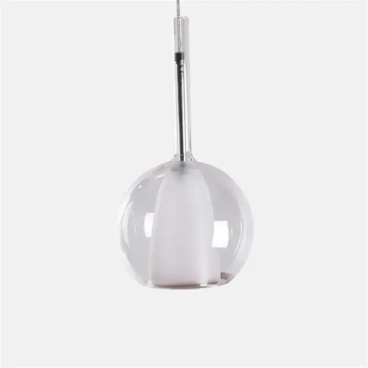 Suspension luminaire en verre ambré style moderne design