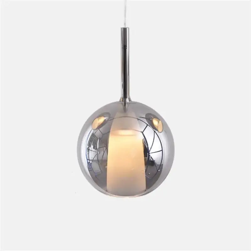 Suspension luminaire en verre ambré style moderne design