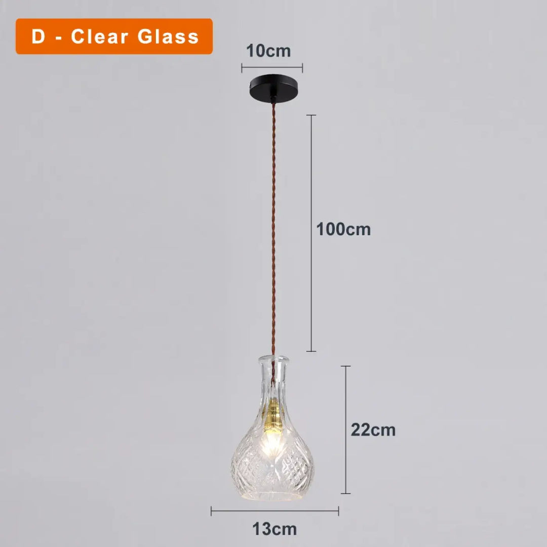 Suspension luminaire en verre ciselé style art déco élégant