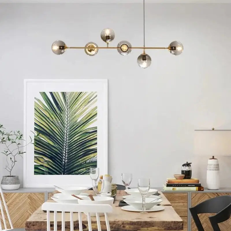 Suspension Luminaire Verre Ampoules Élégantes