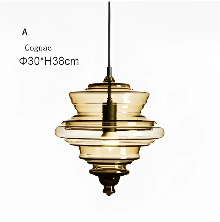 Suspension luminaire en verre style art déco élégant