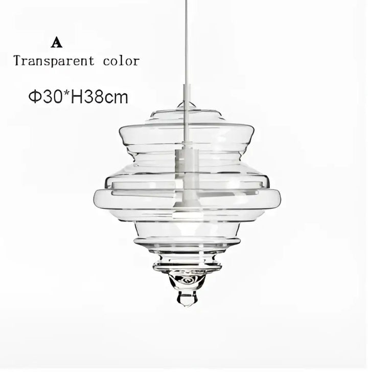 Suspension luminaire en verre style art déco élégant