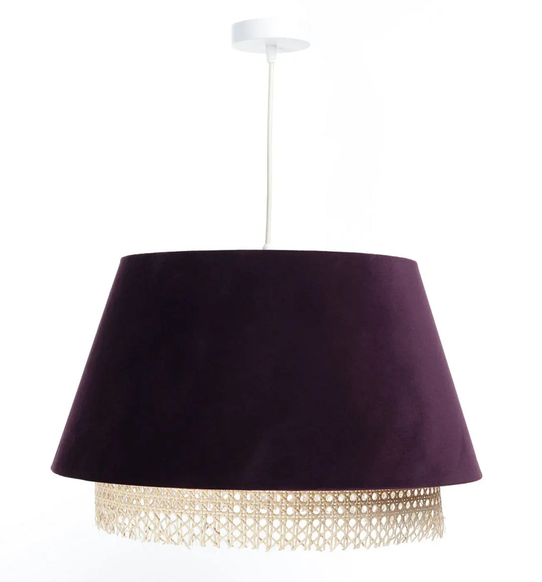 Suspension Luminaire | SENSEI RATTAN (VIOLET)