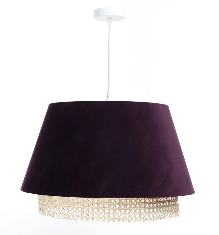 Suspension Luminaire | SENSEI RATTAN (VIOLET)