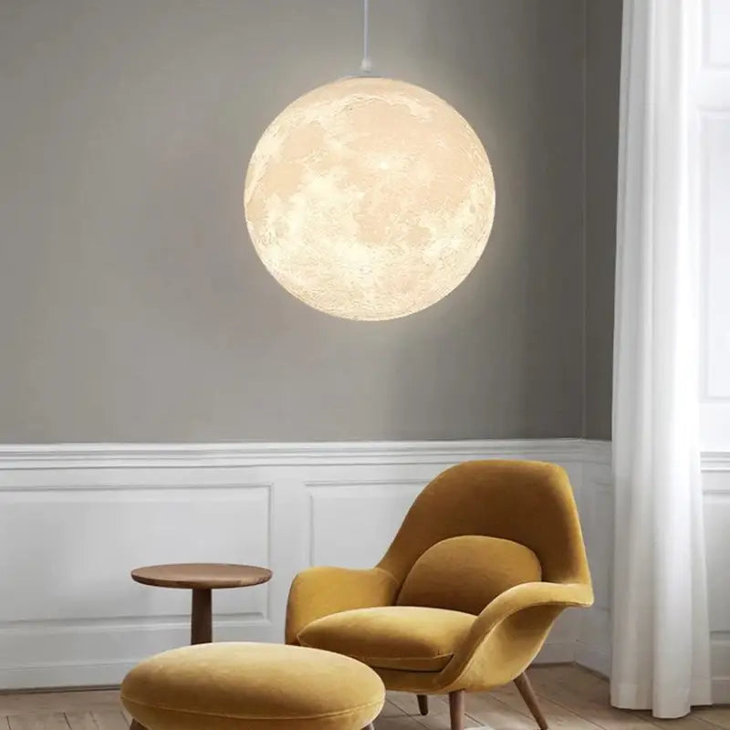 Suspension Lune Élégante Dorée Moderne