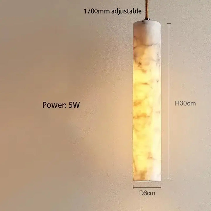 Suspension marbre led design élégant moderne