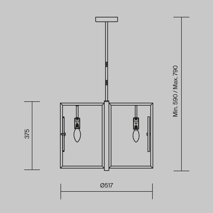 Suspension marmo luminaire avec deux blocs en verre et acier doré minimaliste pour éclairage moderne