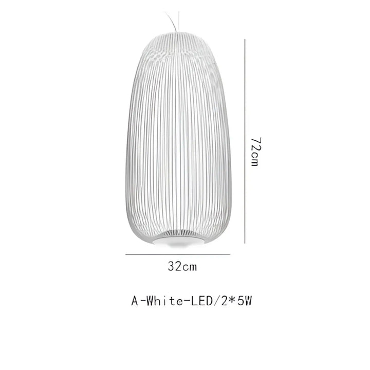 Suspension métal noir ou blanc contemporain décor chic
