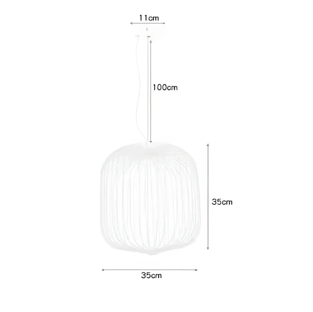 Suspension métal noir ou blanc contemporain décor chic