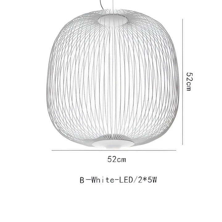 Suspension métal noir ou blanc contemporain décor chic