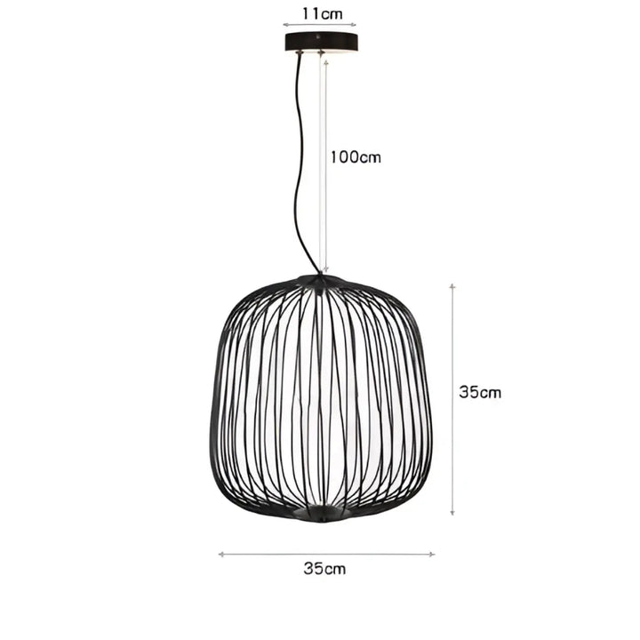 Suspension métal noir ou blanc contemporain décor chic