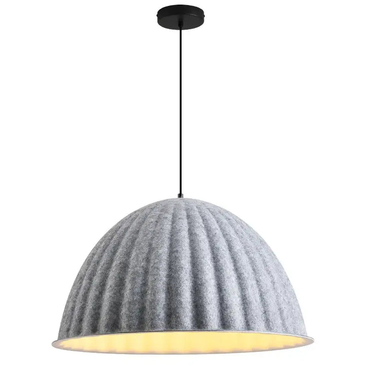 Suspension moderne en feutre côtelé style nordique