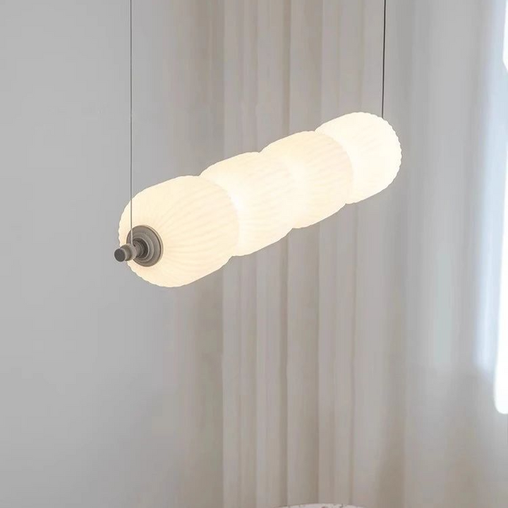 Suspension Moderne Globes Plastique Opalin Style Minimaliste