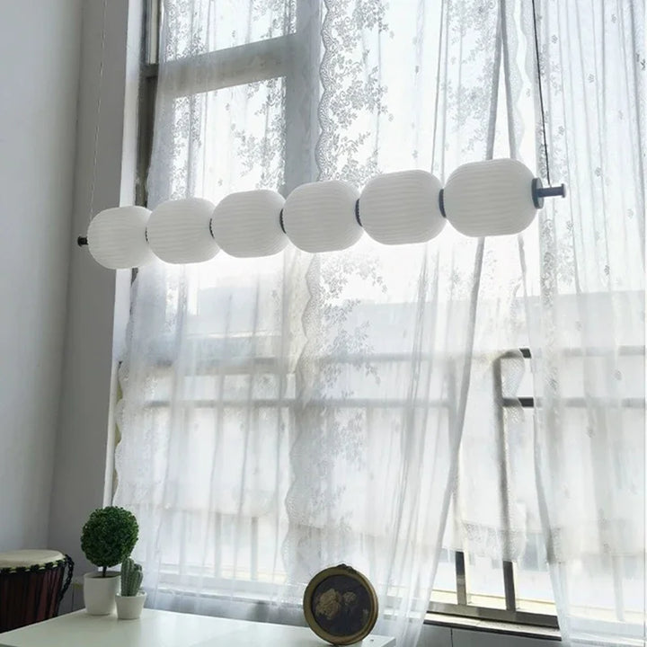 Suspension Moderne Globes Plastique Opalin Style Minimaliste Blanc