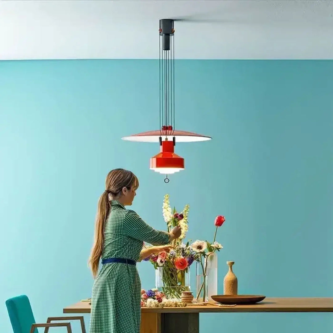 Suspension à diffuseur circulaire style contemporain
