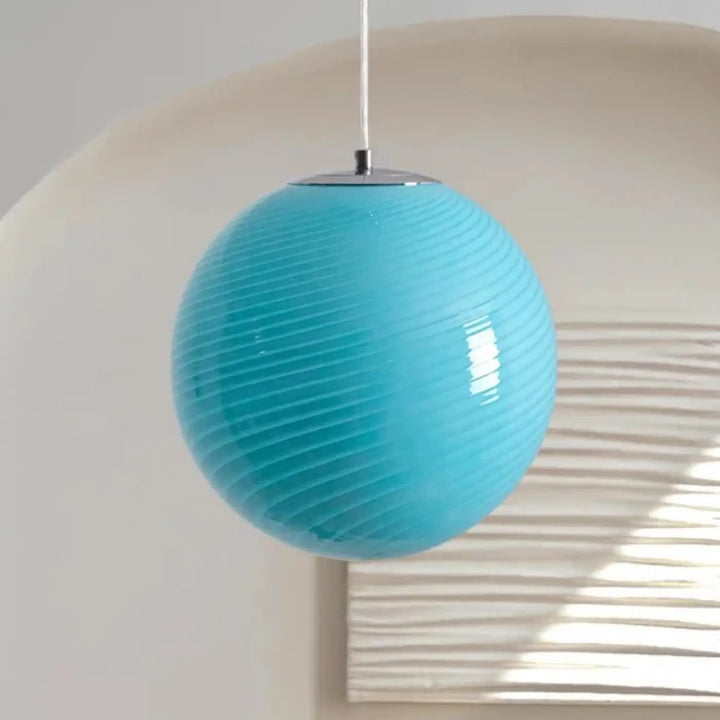 Suspension Moderne en Verre Coloré pour Intérieur Élégant