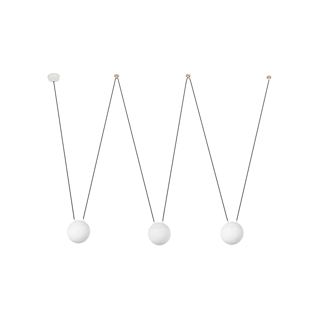 Suspension Mine Space 3L polycarbonate blanche de Faro Barcelona