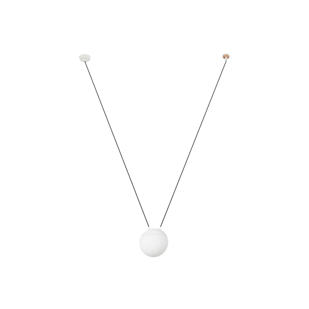 Suspension Mine Space 1L polycarbonate blanche de Faro Barcelona