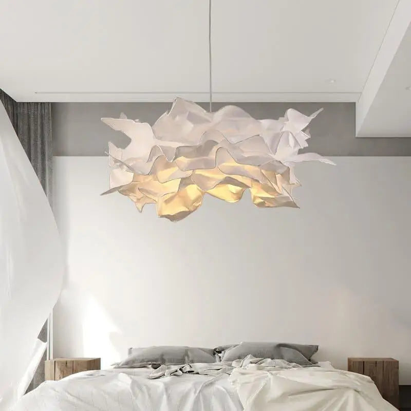 Suspension Papier En Aluminium Au Design Froissé