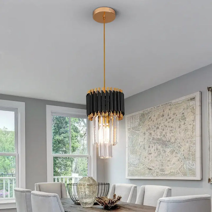 Suspension Plafonnier Moderne Doré Style Art Déco