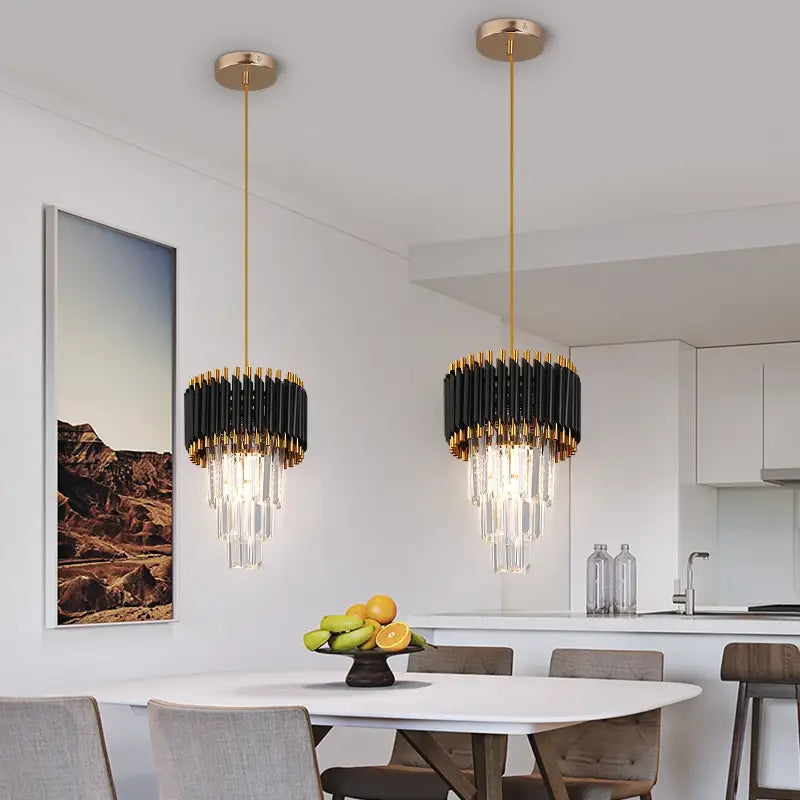 Suspension Plafonnier Moderne Doré Style Art Déco