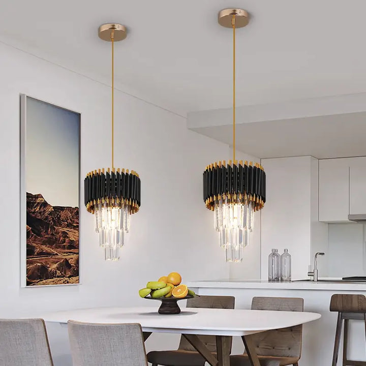 Suspension Plafonnier Moderne Doré Style Art Déco
