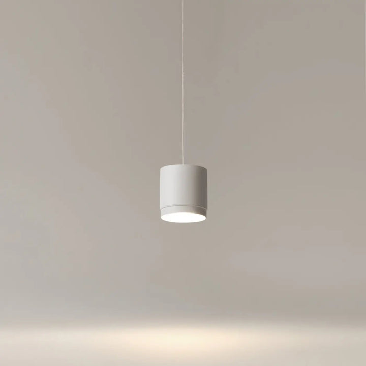 Minimalist suspension polar en forme de cylindre blanc au design moderne pour éclairage intérieur élégant