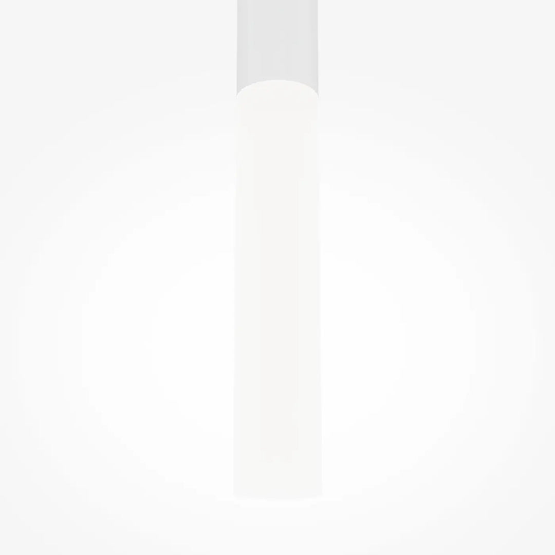 Suspension luminaire pro shade tube biseauté en cylindre blanc minimaliste et design moderne suspension pro shade