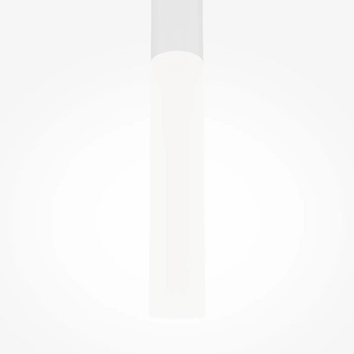Suspension luminaire pro shade tube biseauté en cylindre blanc minimaliste et design moderne suspension pro shade