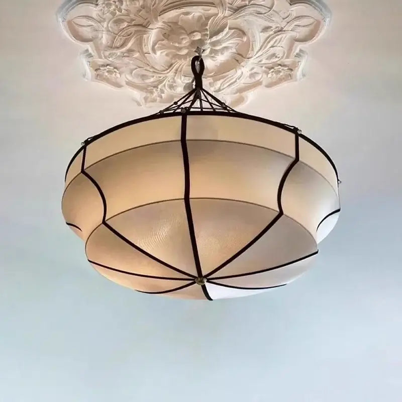 Suspension Ronde Design Noir Et Blanc Style Contemporain