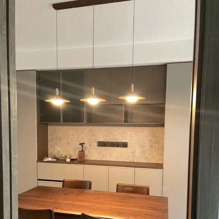 Suspension scandinave acrylique et métal style nordique