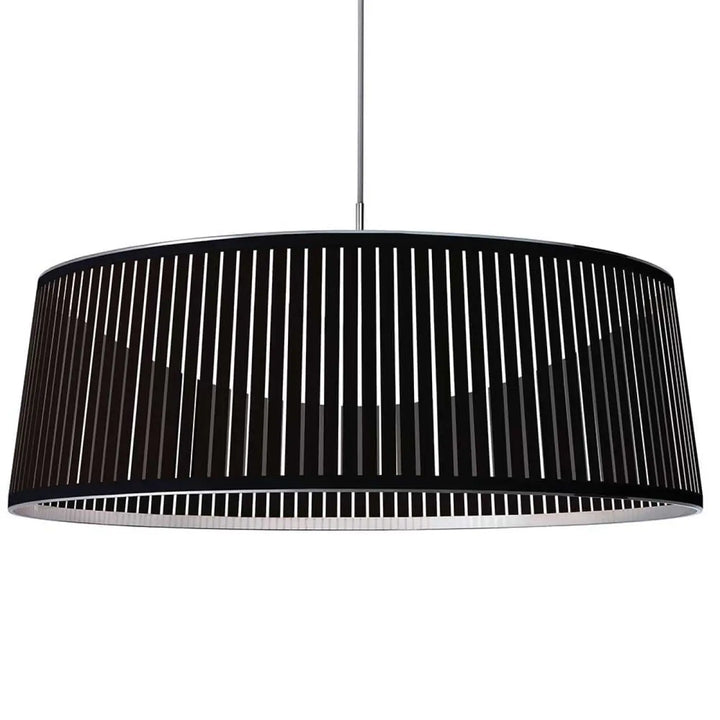 Suspension Solis Drum noire, 91,5 cm de diamètre