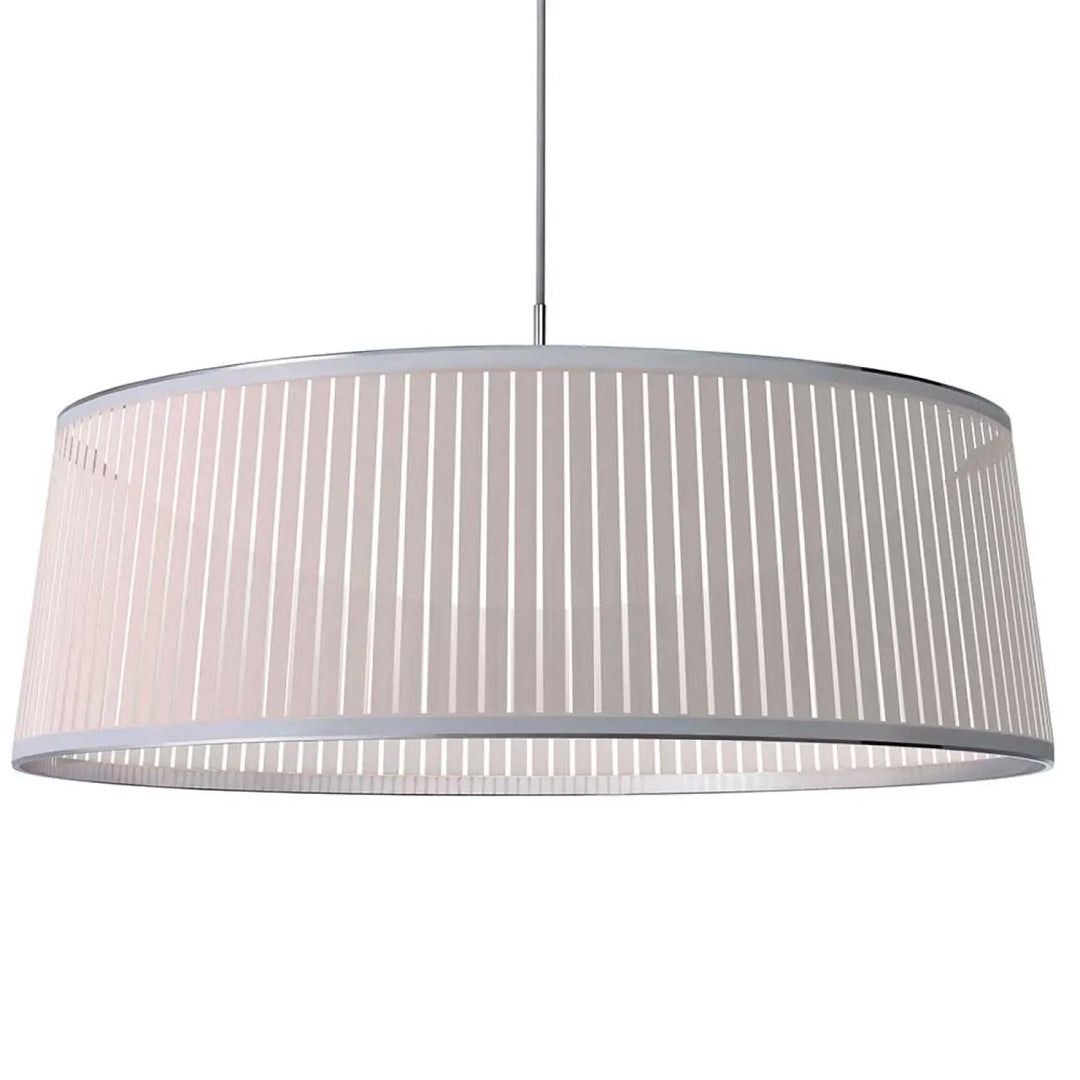 Suspension Solis Drum blanche, 91,5 cm de diamètre