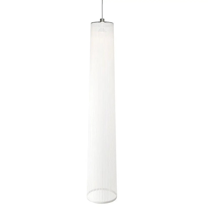 Suspension Solis en tissu blanc, hauteur 183 cm